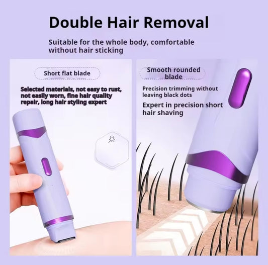 2in1 Electric Razor for Women Painless Hair Removal