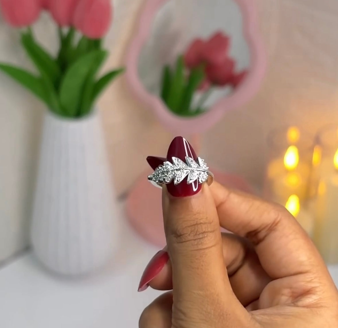 4 Adjustable RIngs Diamonds