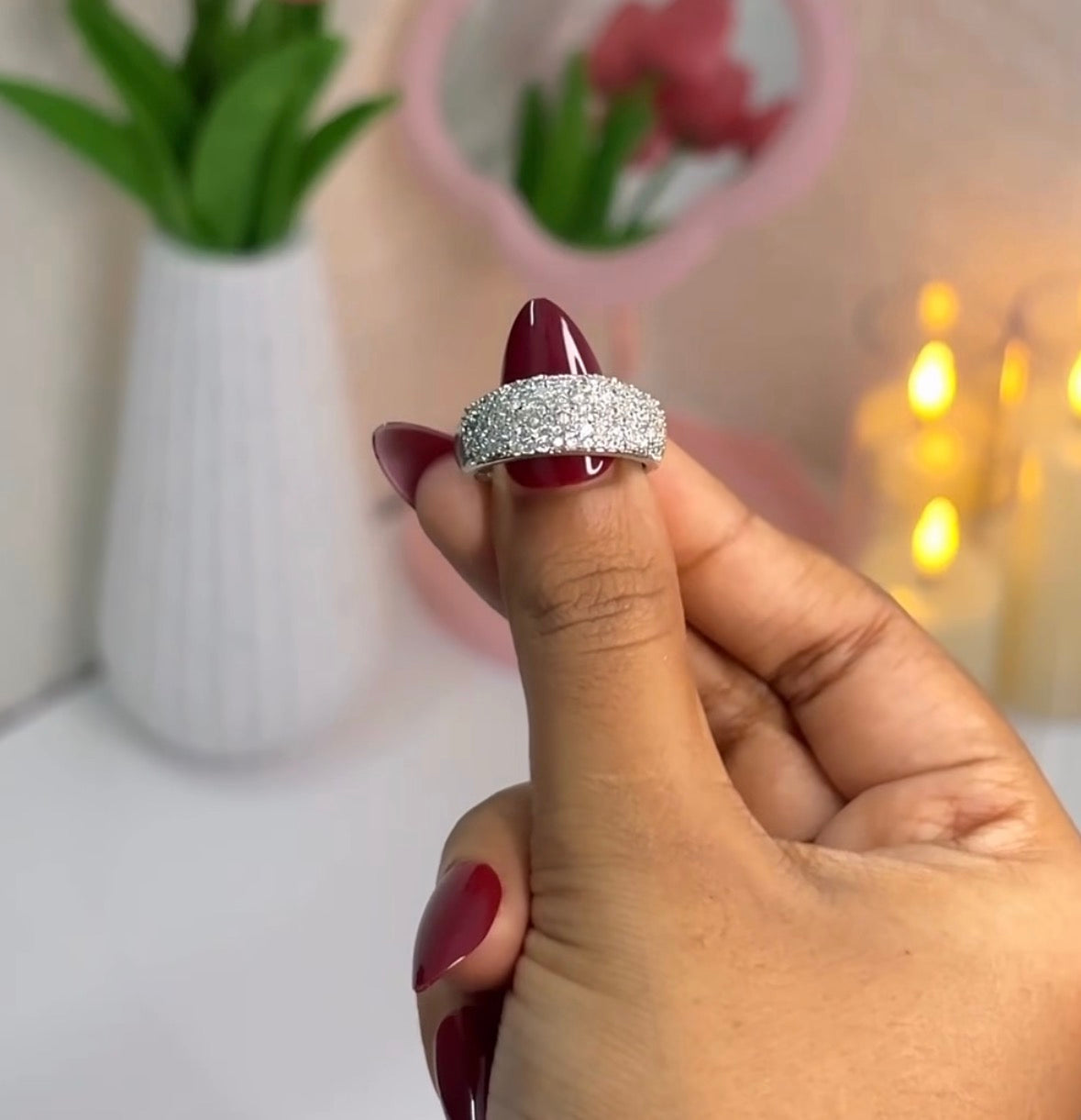 4 Adjustable RIngs Diamonds