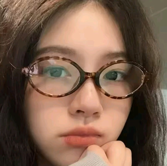 Y2K Retro Oval Frame Glasses Women