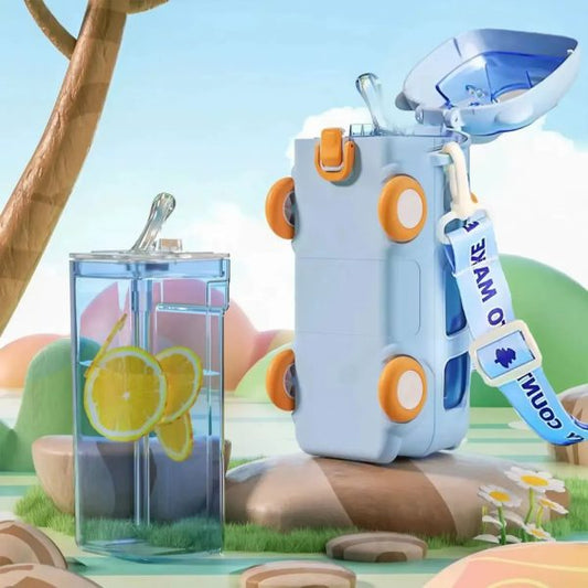 School Bus Kids Water Bottle